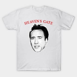 Nic Cage / Heaven's Gate Meme Parody Design T-Shirt